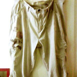 Women's Plus Size 20 capri pants , beige, Vanilla Star